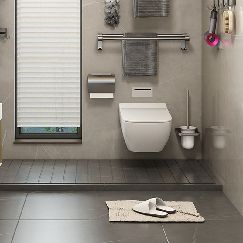 Avtoit | Contemporary Bathroom Accessory Set Grey Aluminum Bathroom Accessory Kit