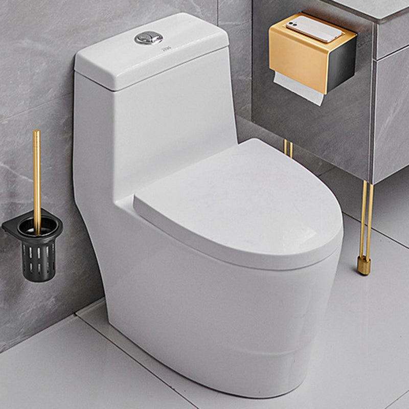 Avtoit | Contemporary Bath Accessories Set Black & Golden Bath Shelf/Towel Bar