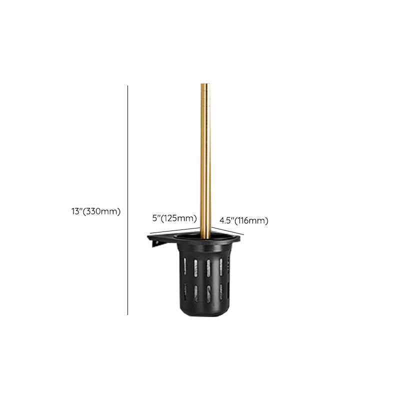 Avtoit | Contemporary Bath Accessories Set Black & Golden Bath Shelf/Towel Bar