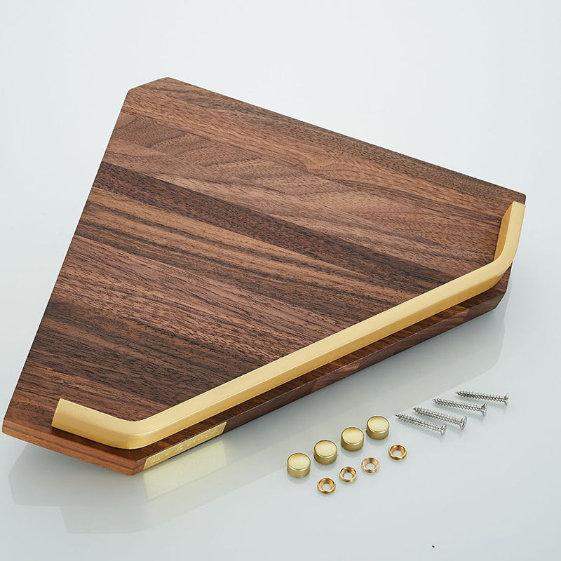 Avtoit | Wood and Aluminum Bath Hardware Set Golden Bathroom Accessory Set
