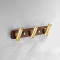Avtoit | Wood and Aluminum Bath Hardware Set Golden Bathroom Accessory Set