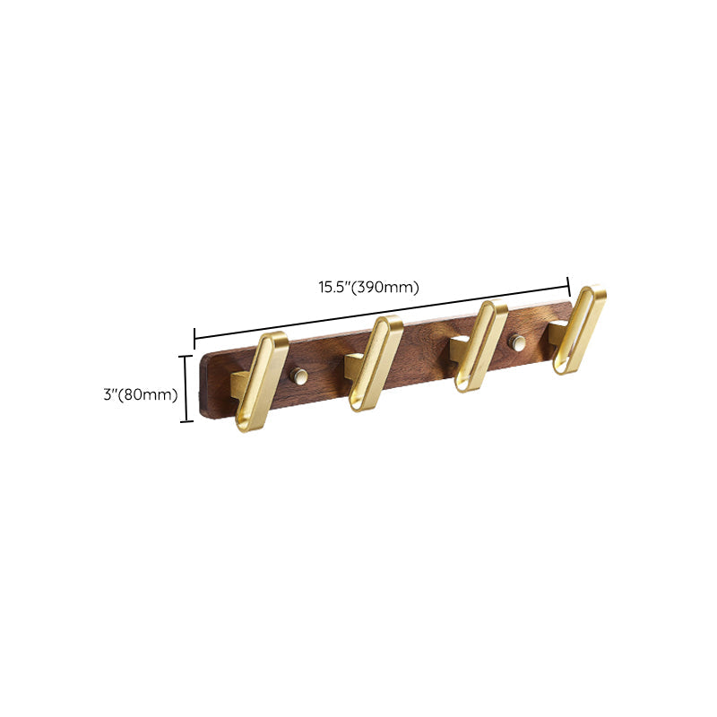 Avtoit | Wood and Aluminum Bath Hardware Set Golden Bathroom Accessory Set