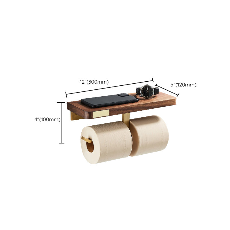 Avtoit | Wood and Aluminum Bath Hardware Set Golden Bathroom Accessory Set