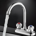 Avtoit | Circular 2-Handle Bathroom Faucet Contemporary Brass Sink Faucet