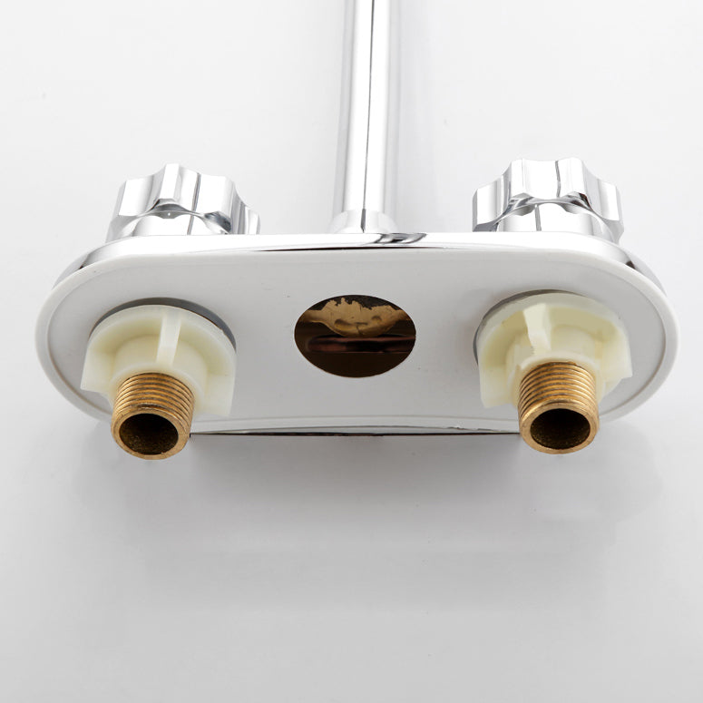 Avtoit | Circular 2-Handle Bathroom Faucet Contemporary Brass Sink Faucet