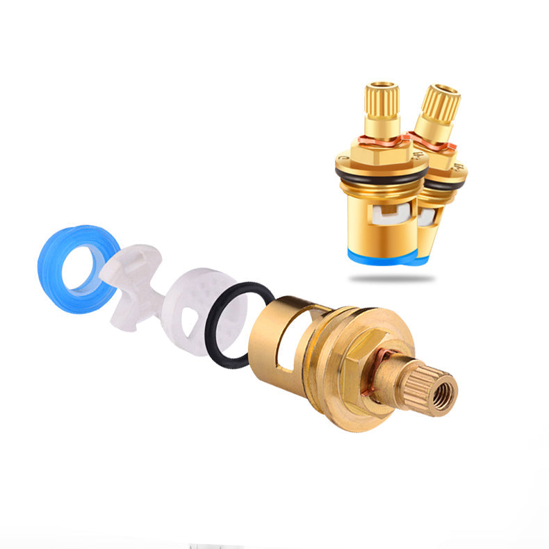 Avtoit | Circular 2-Handle Bathroom Faucet Contemporary Brass Sink Faucet