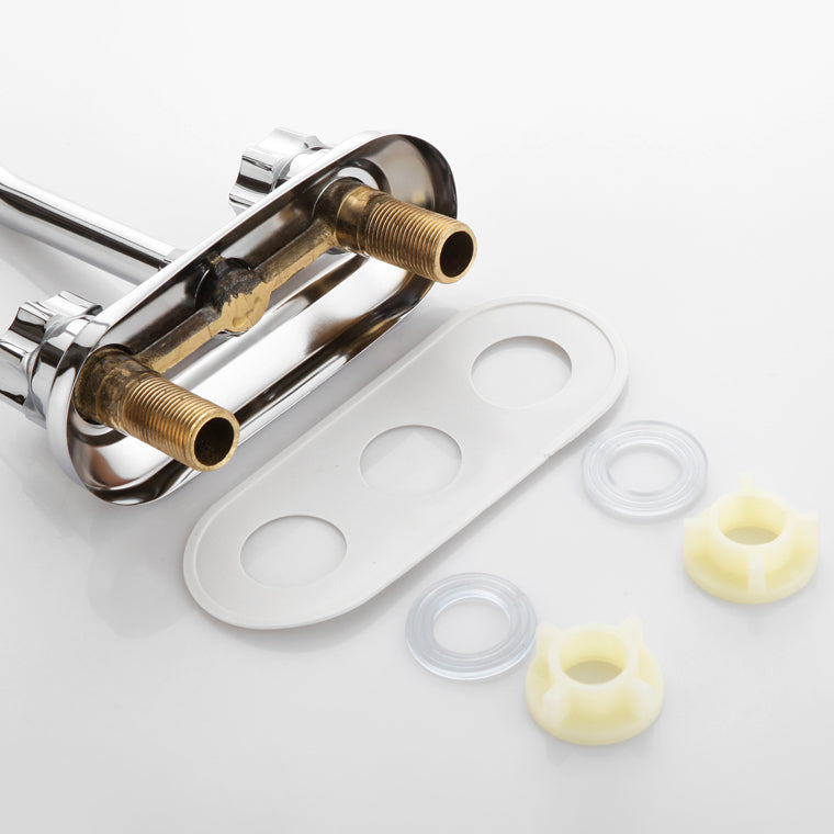 Avtoit | Circular 2-Handle Bathroom Faucet Contemporary Brass Sink Faucet