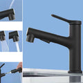 Avtoit | Modern Washbasin Faucet Copper 1-Handle Low Arc Pull-Out Washbasin Faucet for Bathroom
