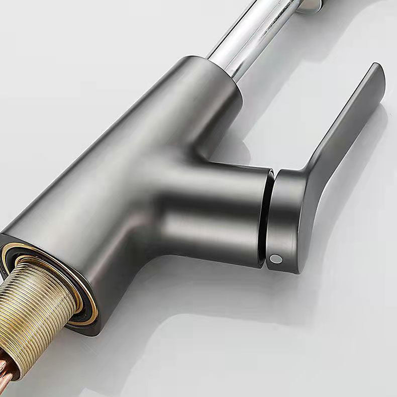Avtoit | Modern centerset faucet with single lever handle for countertop sink bathroom fixture