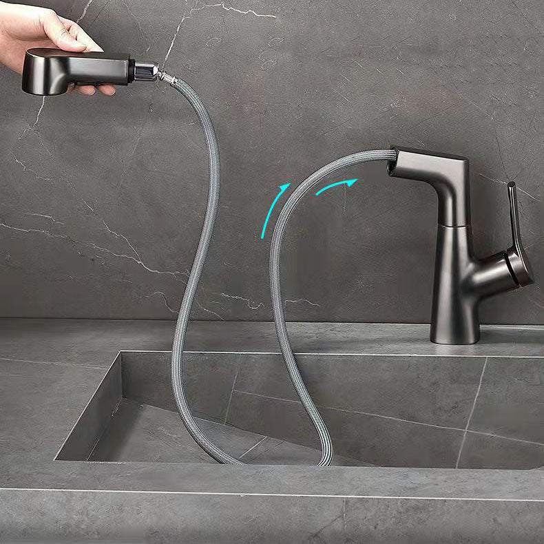 Avtoit | Modern centerset faucet with single lever handle for countertop sink bathroom fixture