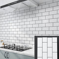 Avtoit | Modern Peel and Stick Back Wall Tiles Rectangular Home Depot Peel and Stick Tiles