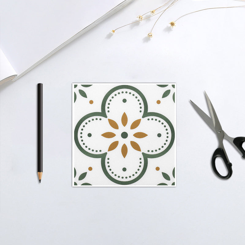Avtoit | Peel and Stick PVC Flooring Matte Vinyl Flooring with Floral Pattern