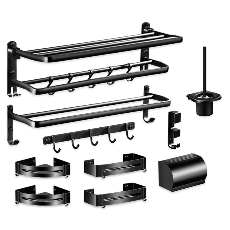 Avtoit | Modern Aluminum Bathroom Hardware Set Black Bathroom Accessories Set