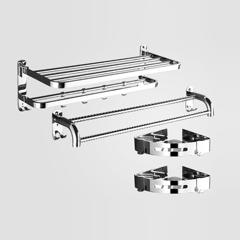 Avtoit | Modern Stainless Steel Bathroom Set Silver Bathroom Accessory Set