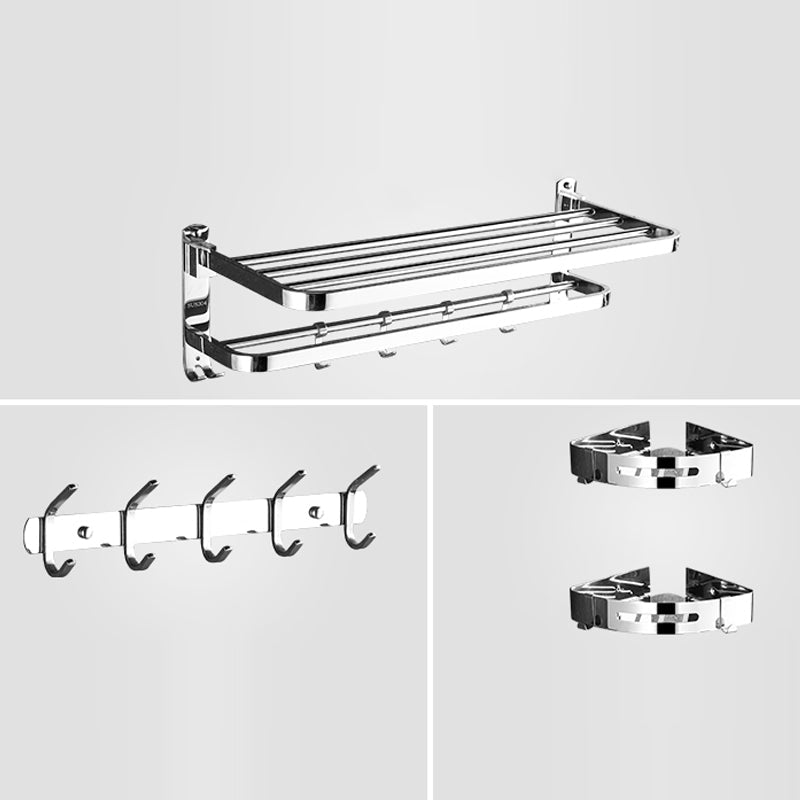 Avtoit | Modern Stainless Steel Bathroom Set Silver Bathroom Accessory Set