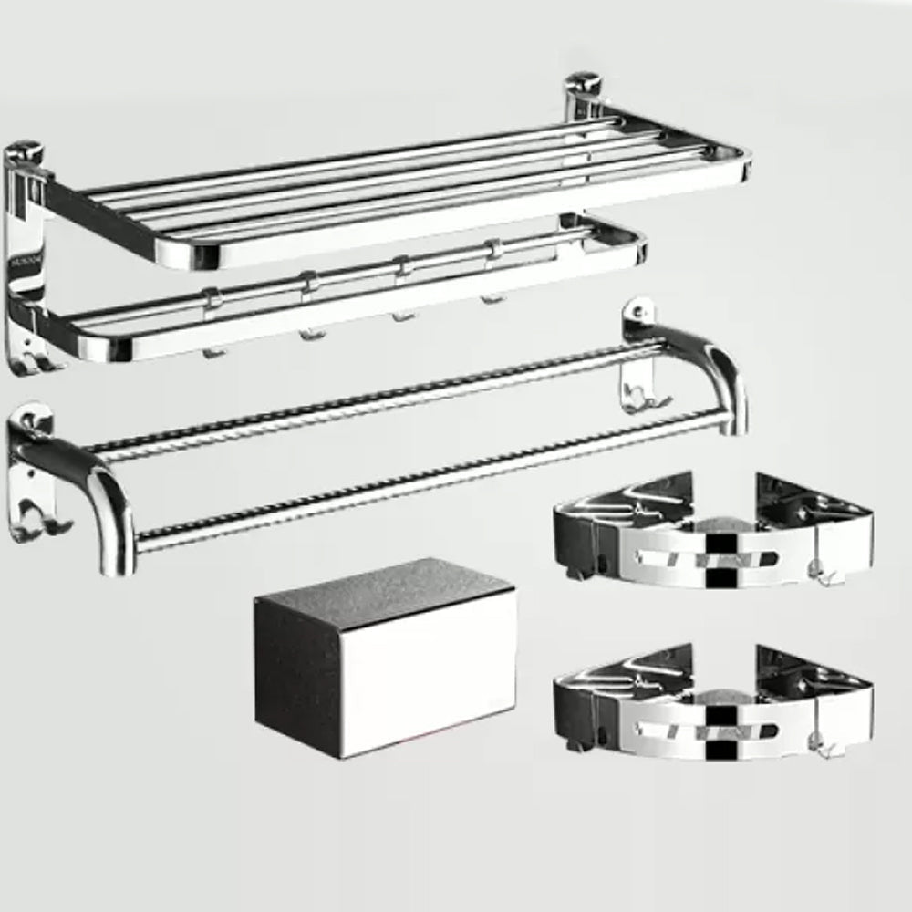 Avtoit | Modern Stainless Steel Bathroom Set Silver Bathroom Accessory Set