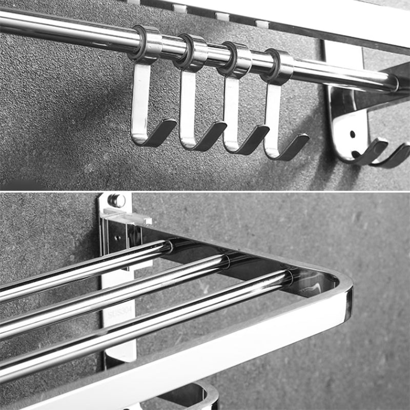 Avtoit | Modern Stainless Steel Bathroom Set Silver Bathroom Accessory Set