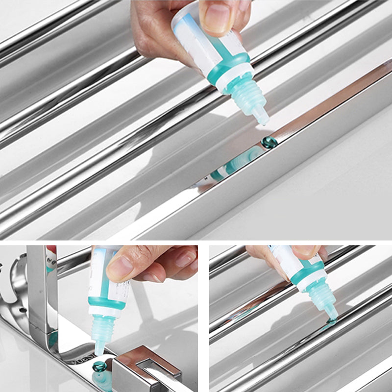 Avtoit | Modern Stainless Steel Bathroom Set Silver Bathroom Accessory Set