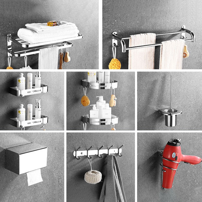 Avtoit | Modern Stainless Steel Bathroom Set Silver Bathroom Accessory Set