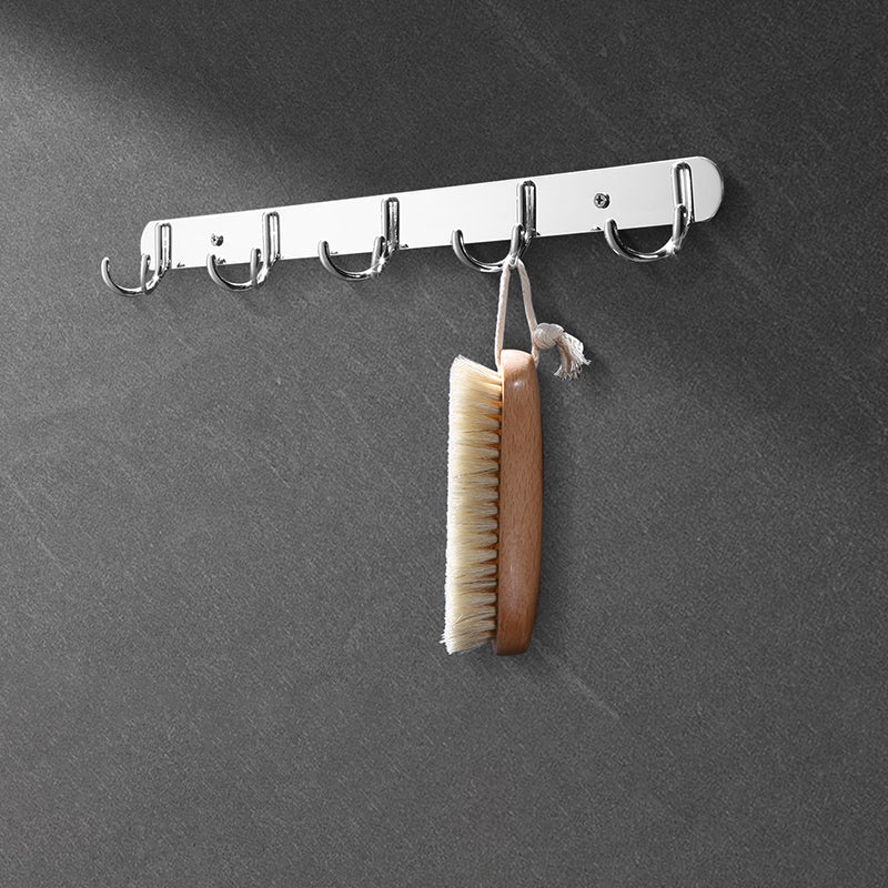 Avtoit | Modern Silver Bathroom Fixtures Set Metal Bathroom Accessories Kit