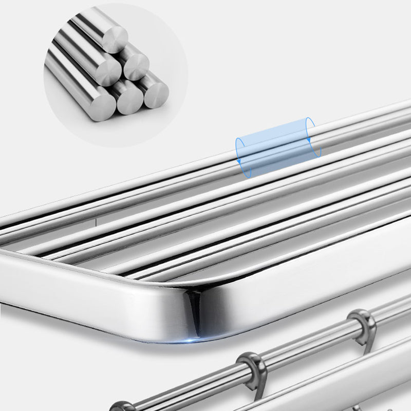Avtoit | Modern Steel Bathroom Accessory Set Silver Bathroom Accessory Kit