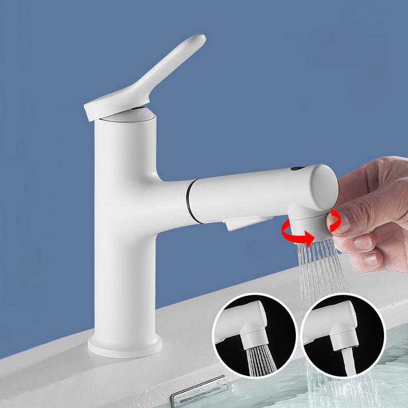Avtoit | Contemporary Vessel Faucet Copper Single Handle Low Arc Pull Down Vessel Faucet for Home