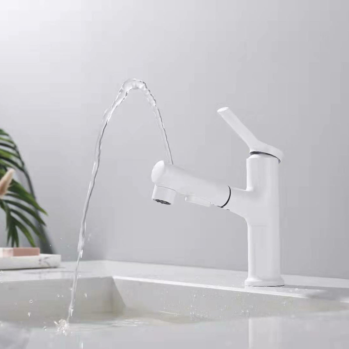 Avtoit | Contemporary Vessel Faucet Copper Single Handle Low Arc Pull Down Vessel Faucet for Home