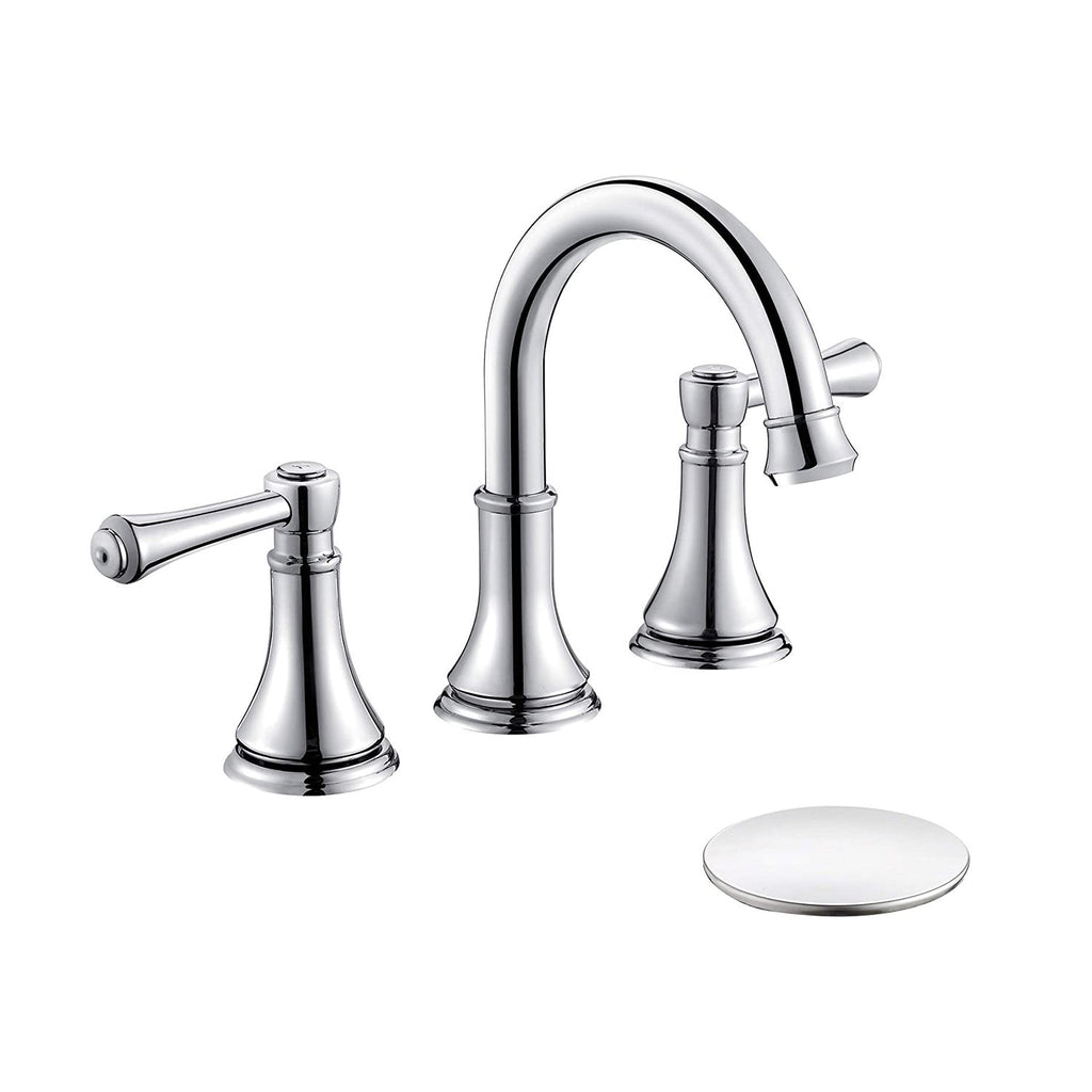 Avtoit | Modern Sink Faucet Widespread Faucet with 2 Handles and 3 Holes