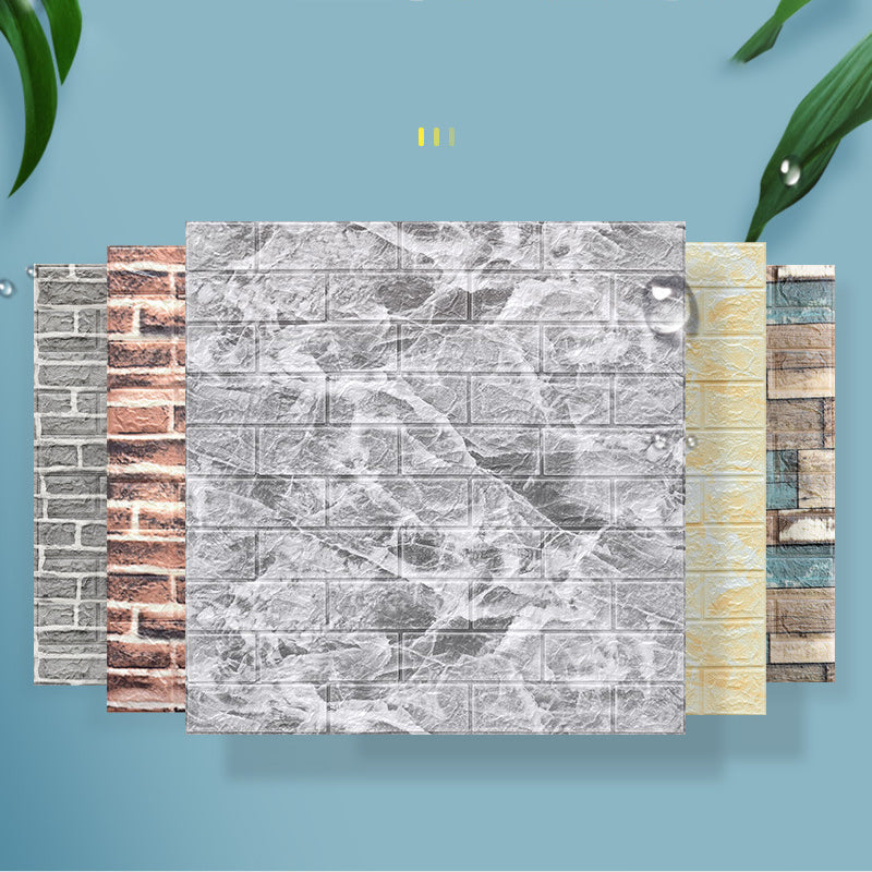 Avtoit | 3D embossing interior wall panel self-adhesive square wall panel