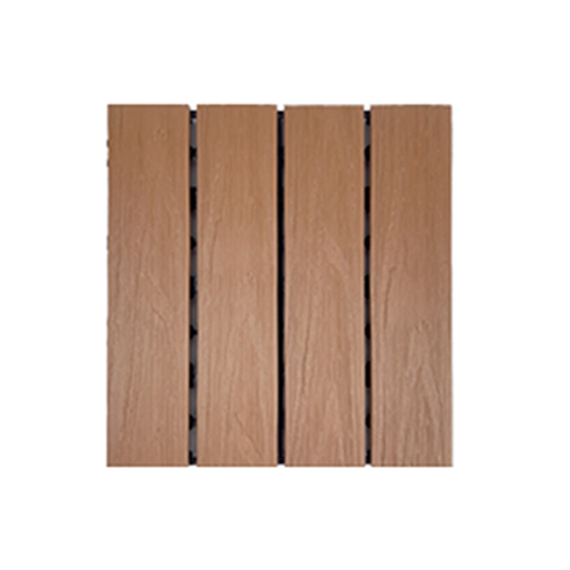 Avtoit | Square Engineer Wooden Floor Water Repellent Smooth Tile for Patio Garden