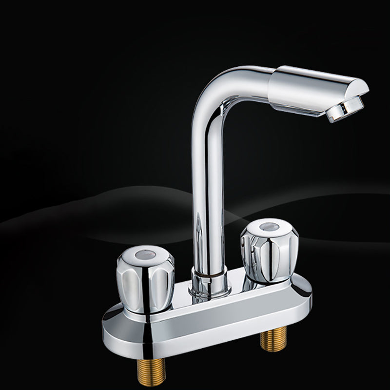 Avtoit | Modern Style Bathroom Faucet Dual Handle Faucet Swivel Spout Faucet