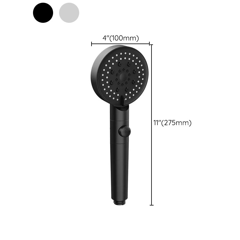 Avtoit | Round Spray Shower Head 6 Settings Adjustable Water Flow Handheld Shower Head