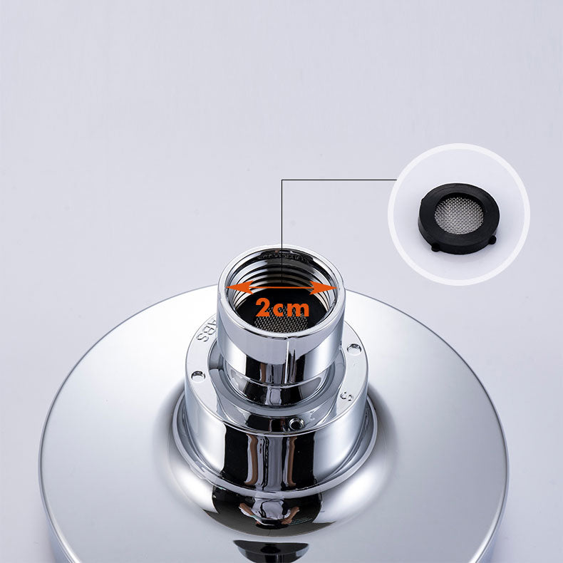 Avtoit | Round Small Upper Shower Head Wall Mount Adjustable Shower Head