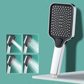 Avtoit | Rectangular Pressure Shower Head 4-Adjustable Water Flow Hand Shower