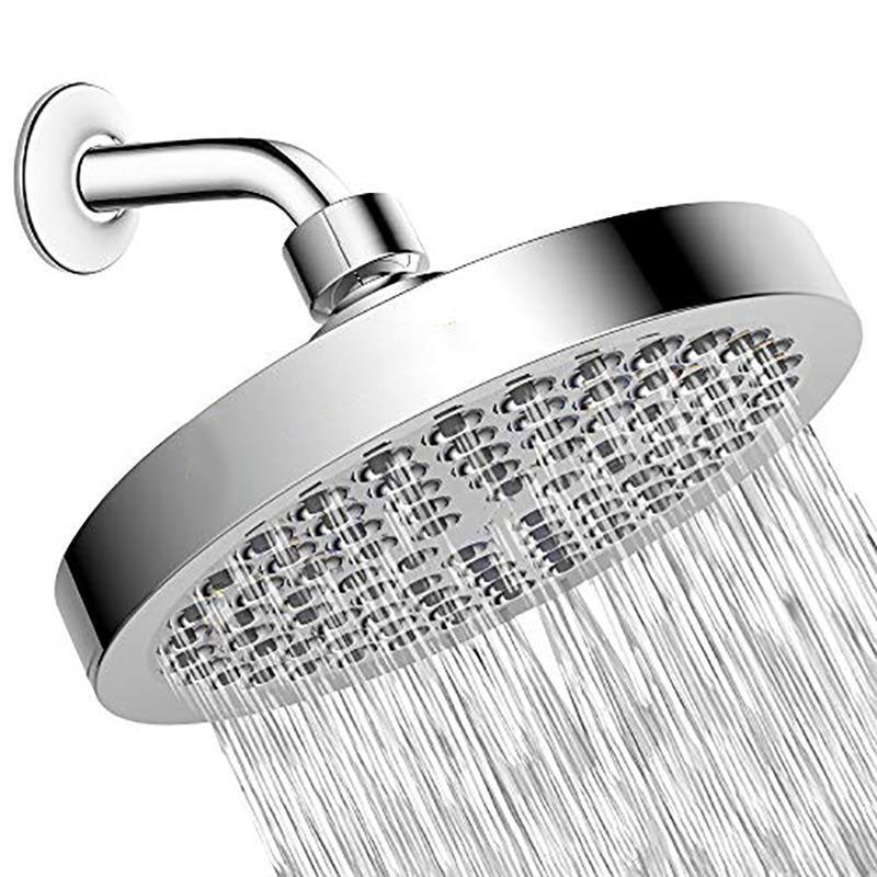 Avtoit | Round Pressure Regulated Rain Shower Head Wall Mount Adjustable Shower Head