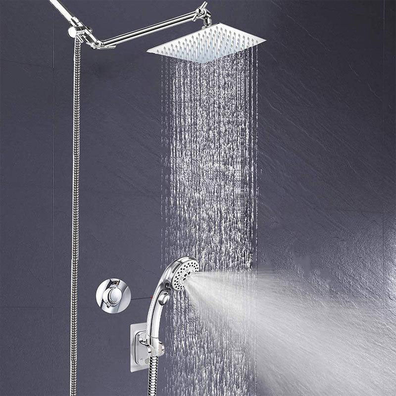 Avtoit | Stainless Steel 8 Inch Shower Set 5 Sprays Handheld Shower Head Shower Arm