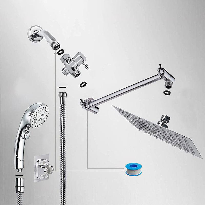 Avtoit | Stainless Steel 8 Inch Shower Set 5 Sprays Handheld Shower Head Shower Arm