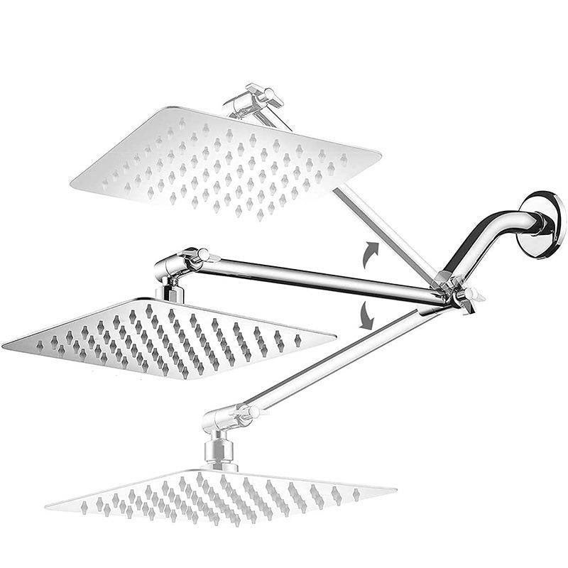 Avtoit | Stainless Steel 8 Inch Shower Set 5 Sprays Handheld Shower Head Shower Arm