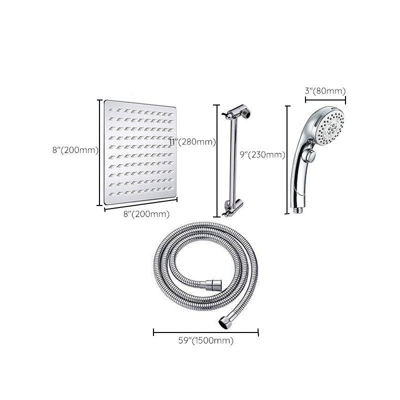 Avtoit | Stainless Steel 8 Inch Shower Set 5 Sprays Handheld Shower Head Shower Arm