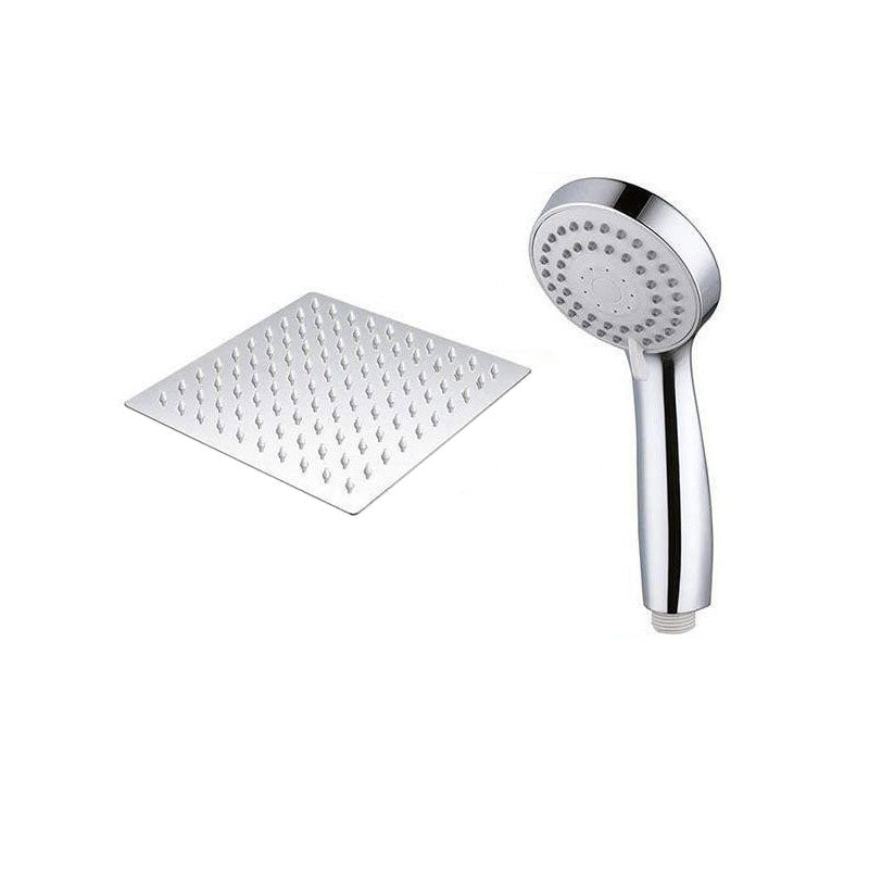 Avtoit | High Pressure 8 Inch Shower Set 3-Function Hand Shower Stainless Steel Square Ceiling Shower Head