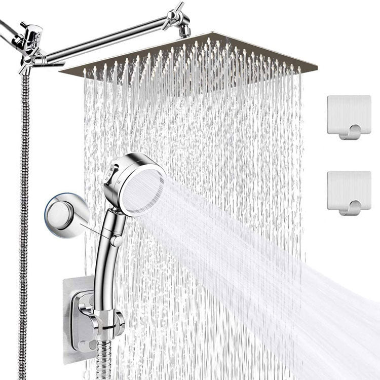 Avtoit | Contemporary Double Handle Shower Head High Arc Shower Head Combination in Chrome