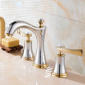 Avtoit | Modern Vessel Faucet Brass 2 Handles Low Arc Vessel Faucet for Home