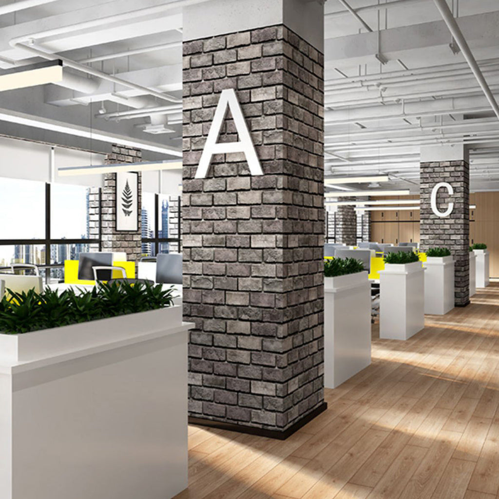 Avtoit | Industrial Wall Plank Brick Pattern Bathroom and Living Room Wall Panels