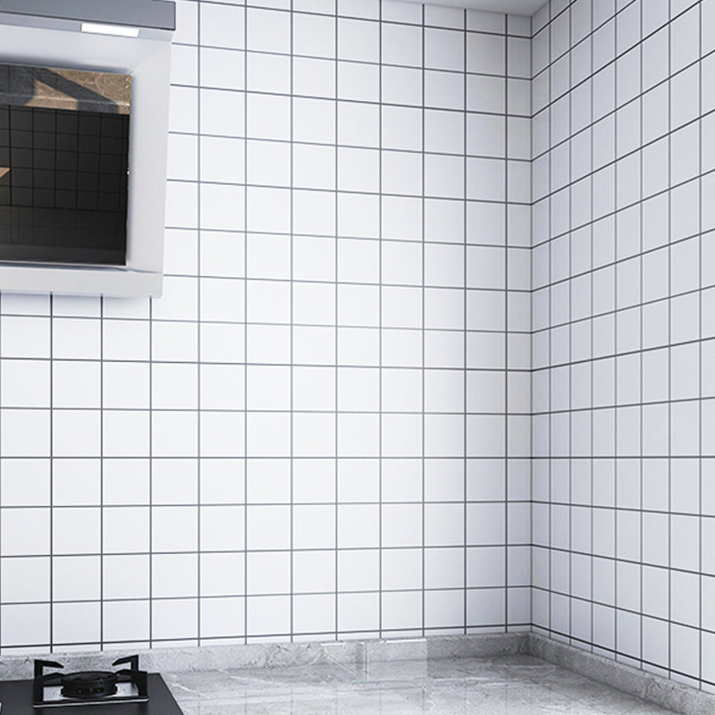 Avtoit | Modern Peel and Stick Tiles PVC Square Wallpaper for Kitchen and Bathroom Splashback