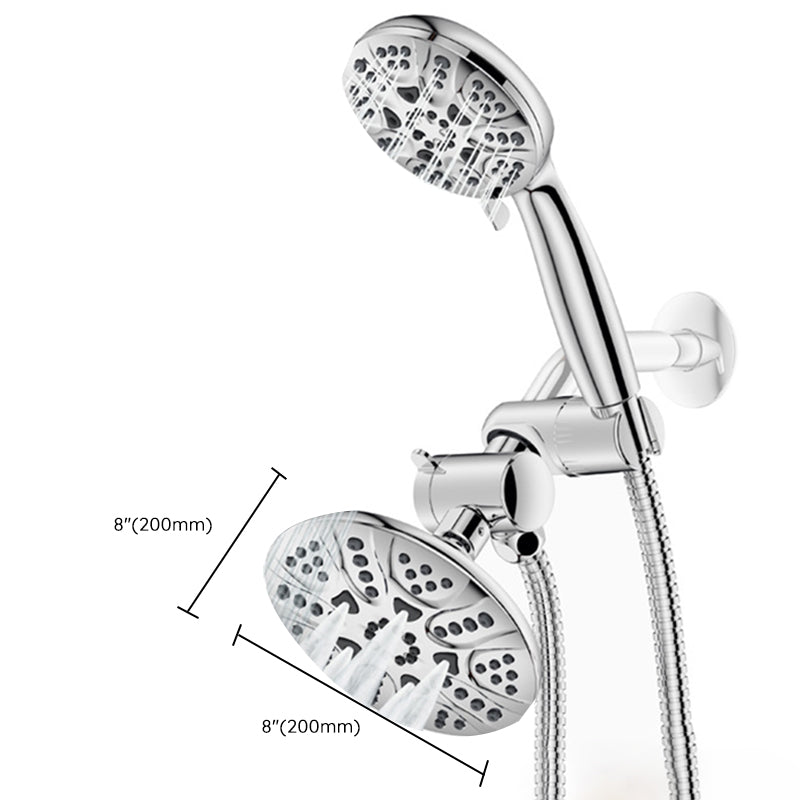 Avtoit | Contemporary Shower Combo Dual Shower Head Chrome Ceiling Mounted Round Shower Head