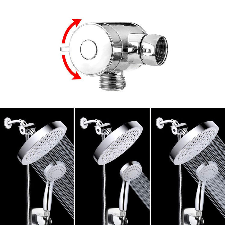 Avtoit | Modern Dual Shower Head Square High Arc Shower Head Combination in Silver