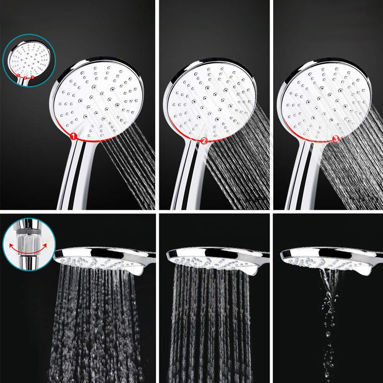 Avtoit | Contemporary Dual Shower Head Square High Arc Shower Head Combination in Chrome