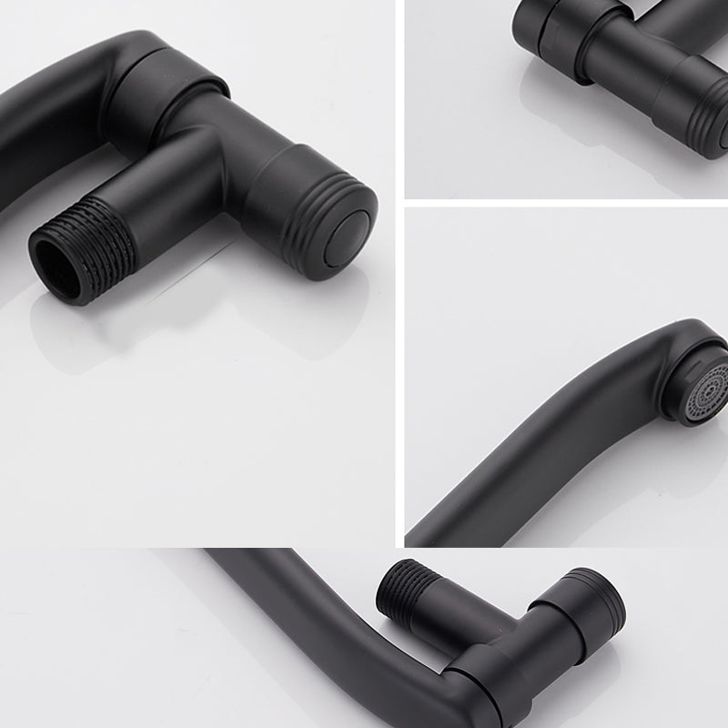 Avtoit | Shower Bath Filler Wall Mount Copper Low Arc Knob Handle Bathtub Faucet Trim