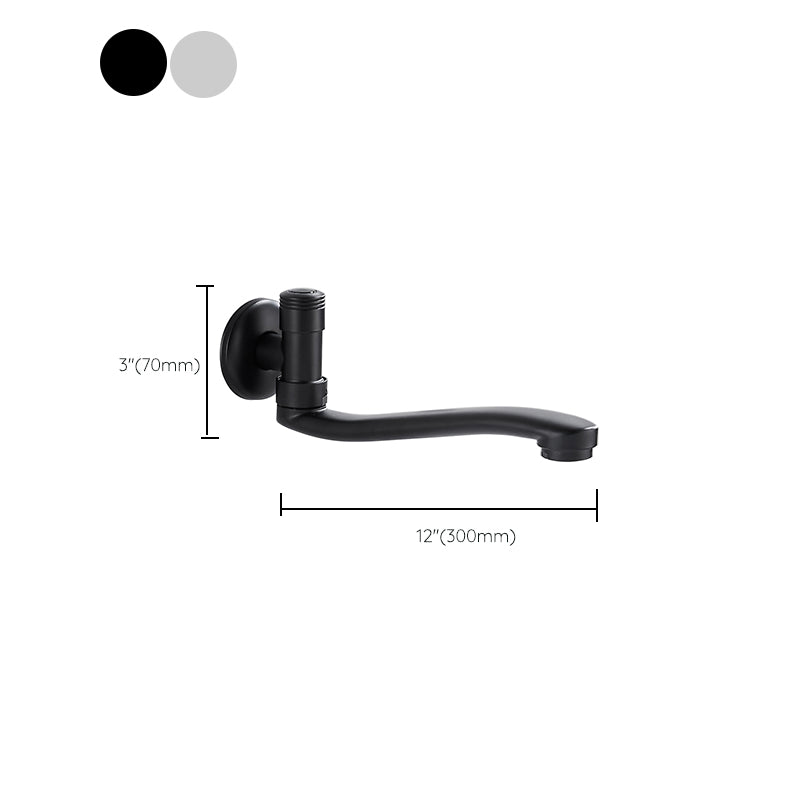 Avtoit | Shower Bath Filler Wall Mount Copper Low Arc Knob Handle Bathtub Faucet Trim