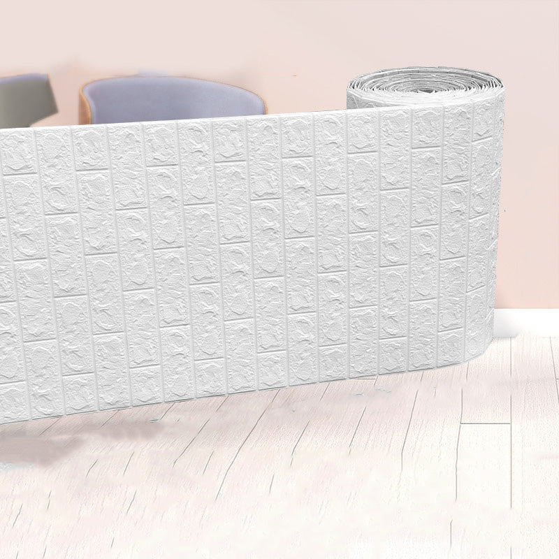 Avtoit | Modern Pearl Wainscoting Waterproof PVC Wall Access Panel Peel and Stick Wall Tile